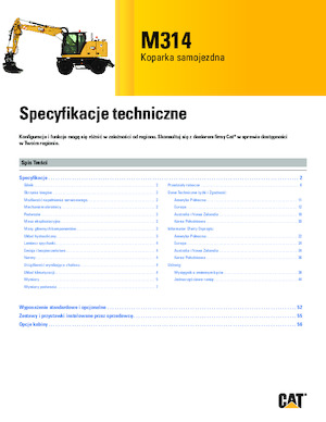 Mobiele graafmachines Caterpillar M314
