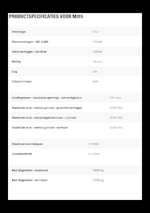 Mobiele graafmachines Caterpillar M315