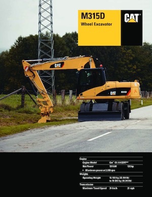 Mobiele graafmachines Caterpillar M315D