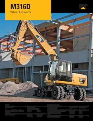 Mobiele graafmachines Caterpillar M316D