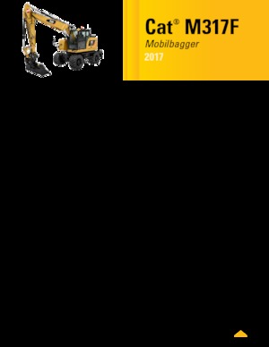 Mobiele graafmachines Caterpillar M317F