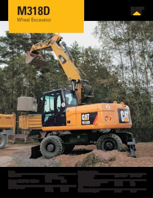 Mobiele graafmachines Caterpillar M318D