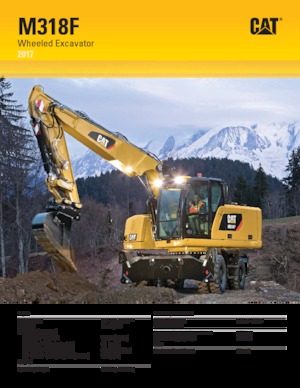 Mobiele graafmachines Caterpillar M318F