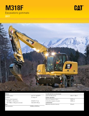 Mobiele graafmachines Caterpillar M318F