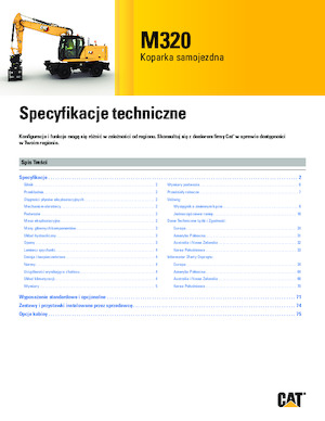 Mobiele graafmachines Caterpillar M320