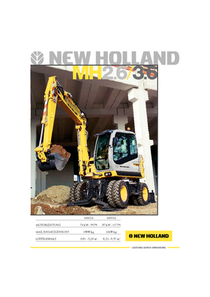 Mobiele graafmachines New Holland MH 2.6