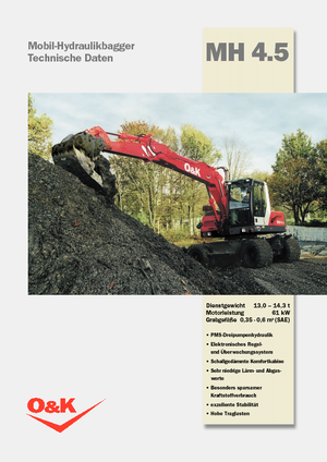 Mobiele graafmachines O&K MH 4.5
