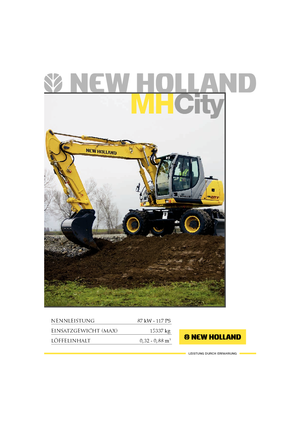 Mobiele graafmachines New Holland MH City
