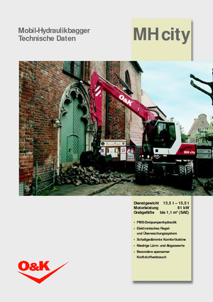 Mobiele graafmachines O&K MH CITY