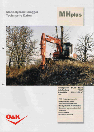 Mobiele graafmachines O&K MH PLUS