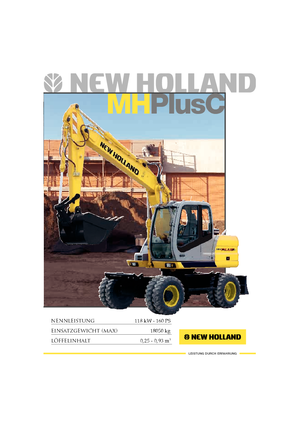 Mobiele graafmachines New Holland MH Plus C