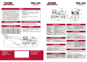 Graafmachines in overslaguitvoering Terex-Fuchs MHL 350