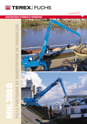 Graafmachines in overslaguitvoering Terex-Fuchs MHL 380 D