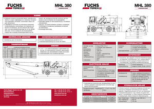 Graafmachines in overslaguitvoering Terex-Fuchs MHL 380