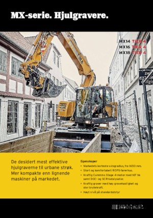 Mobiele graafmachines Hydrema MX 14