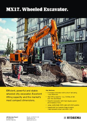 Mobiele graafmachines Hydrema MX 17