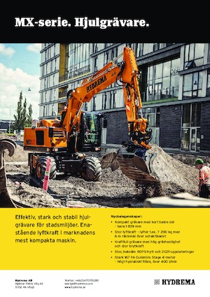 Mobiele graafmachines Hydrema MX 17