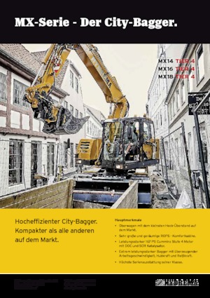 Mobiele graafmachines Hydrema MX 14