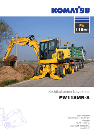 Mobiele graafmachines Komatsu PW118MR-8