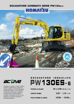 Mobiele graafmachines Komatsu PW130-6