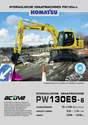 Mobiele graafmachines Komatsu PW130-6