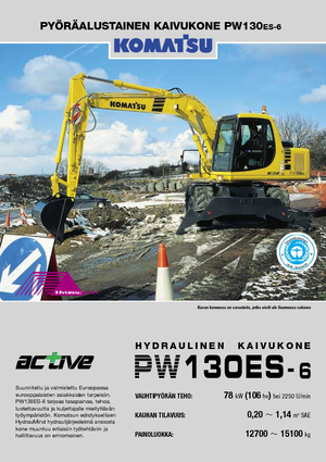 Mobiele graafmachines Komatsu PW130-6