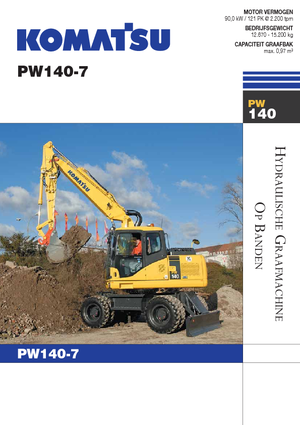 Mobiele graafmachines Komatsu PW140-7