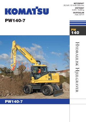 Mobiele graafmachines Komatsu PW140-7