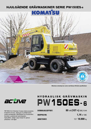 Mobiele graafmachines Komatsu PW150-6