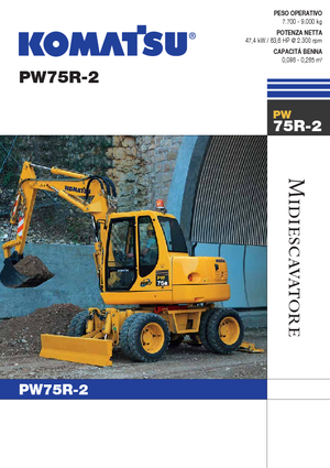 Mobiele graafmachines Komatsu PW75 R-2