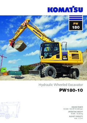 Mobiele graafmachines Komatsu PW180-10 
