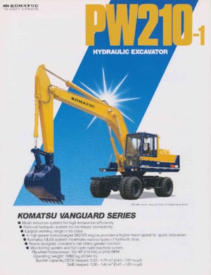 Mobiele graafmachines Komatsu PW210-1