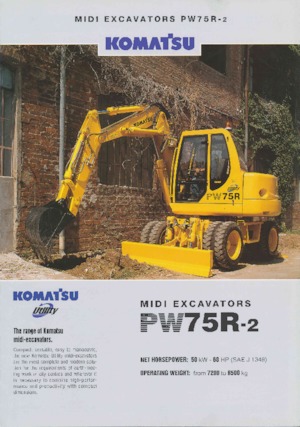 Mobiele graafmachines Komatsu PW75 R-2