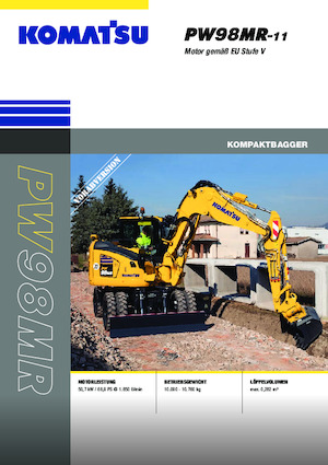 Mobiele graafmachines Komatsu PW98MR-11E0