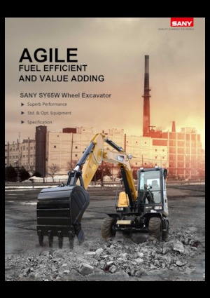 Mobiele graafmachines Sany SY65W