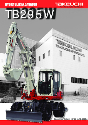 Mobiele graafmachines Takeuchi TB 295W