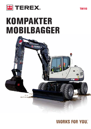 Mobiele graafmachines Terex TW 110
