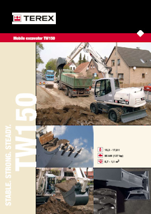 Mobiele graafmachines Terex TW150