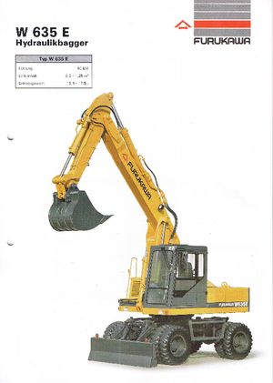 Mobiele graafmachines Furukawa W 635 E