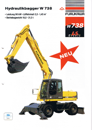 Mobiele graafmachines Furukawa W 738 LS-tronic
