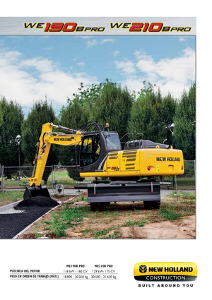 Mobiele graafmachines New Holland WE190B pro