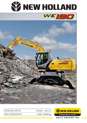 Mobiele graafmachines New Holland WE 190