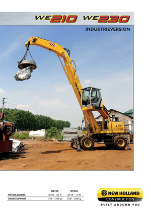 Mobiele graafmachines New Holland WE210