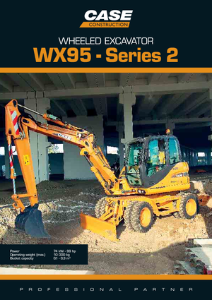 Mobiele graafmachines Case WX 95 S-2