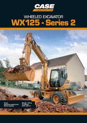Mobiele graafmachines Case WX125 S-2