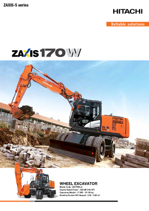 Mobiele graafmachines Hitachi ZX170W-5