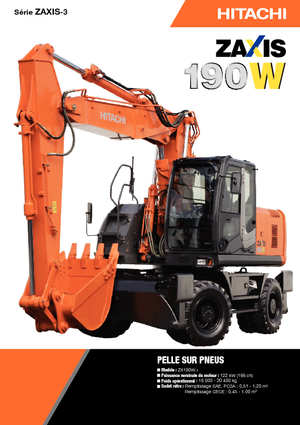 Mobiele graafmachines Hitachi ZX 190 W 3
