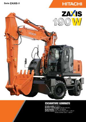 Mobiele graafmachines Hitachi ZX 190 W 3