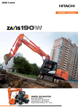 Mobiele graafmachines Hitachi ZX190W-5