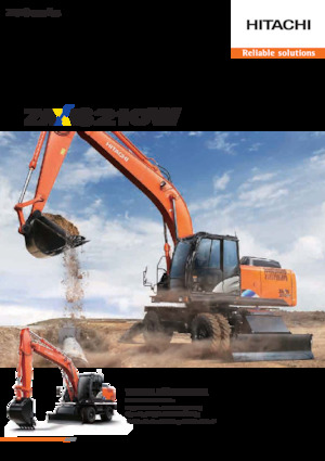 Mobiele graafmachines Hitachi ZX210W-5A
